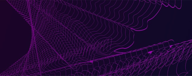 Fondo de ondas geométricas abstractas Fondo técnico