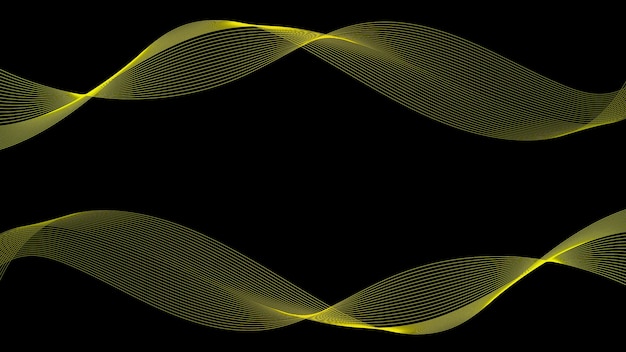 Fondo de ondas de línea de degradado
