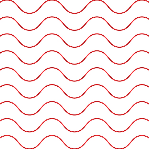 Fondo de ondas de línea roja