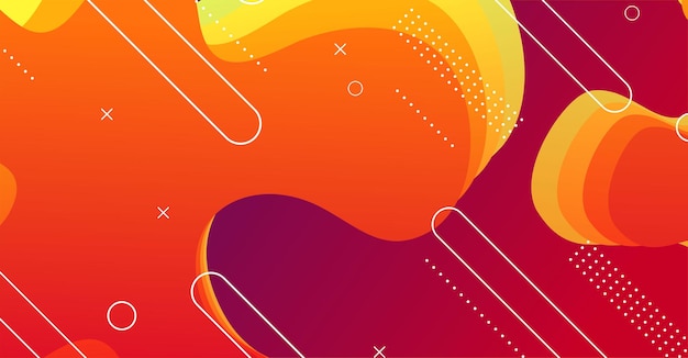 Fondo de ondas líquidas abstractas con fondo colorido