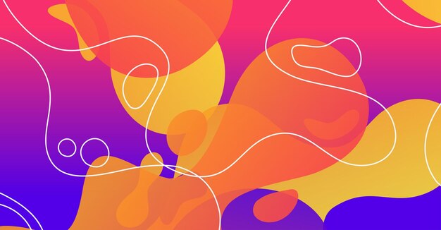 Fondo de ondas líquidas abstractas con fondo colorido