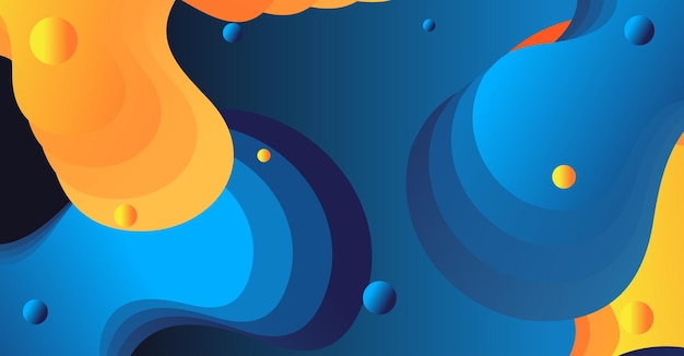 Fondo de ondas líquidas abstractas con fondo colorido