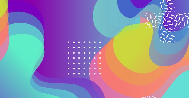 Fondo de ondas líquidas abstractas con fondo colorido