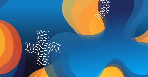 Fondo de ondas líquidas abstractas con fondo colorido