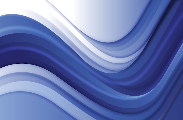 Fondo de ondas líquidas azules con gradiente