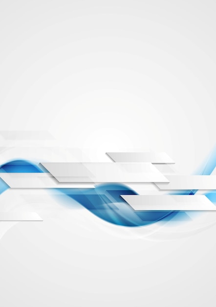 Fondo de ondas de movimiento de hitech azul brillante