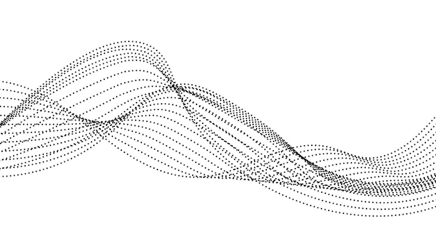 Fondo de ondas de puntos abstractos