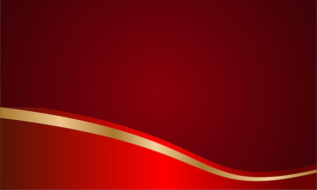 Fondo de ondas rojas y doradas
