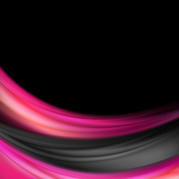 Fondo de ondas suaves púrpura y negro abstracto