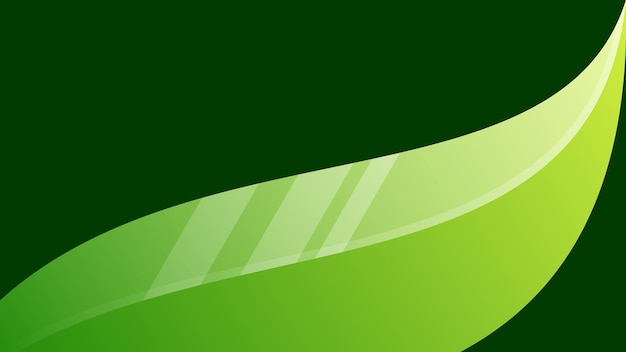 Fondo de ondas verdes abstractas