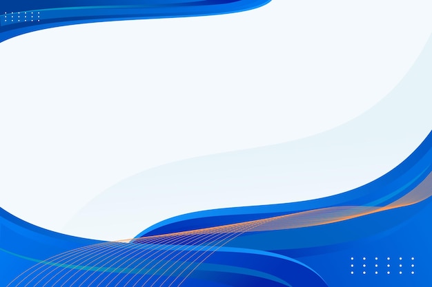 Fondo ondulado abstracto azul y dorado con espacio de copia para el diseño de negocios o certificados