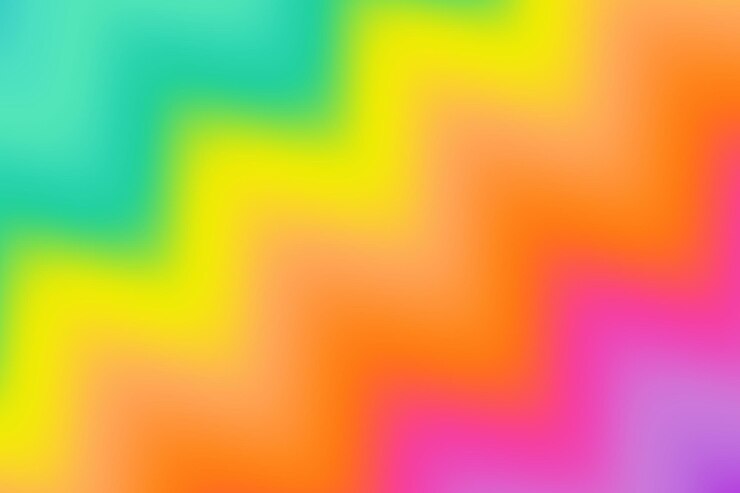 Vector fondo ondulado del arco iris patrón de degradado multicolor rayado bandera brillante