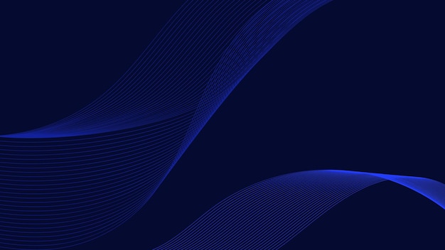 Fondo ondulado azul abstracto Ilustración vectorial Se puede utilizar para la presentación de anuncios