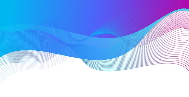 Fondo ondulado azul y rosa con espacio en blanco