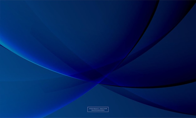 Fondo ondulado degradado azul elegante Vector de fondo degradado suave