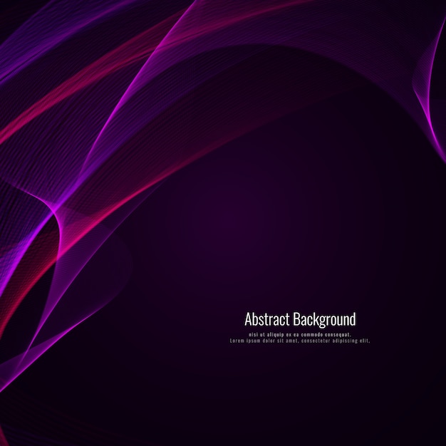 Vector fondo ondulado elegante morado