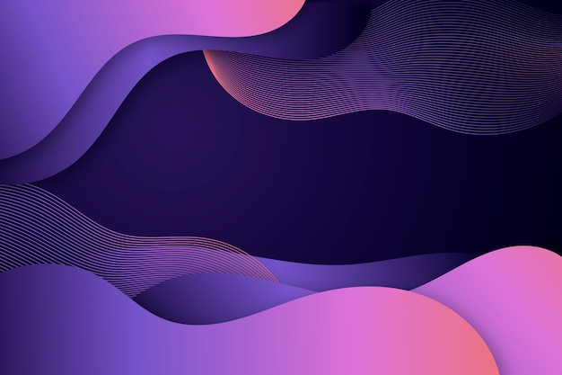 Fondo ondulado púrpura en gradiente