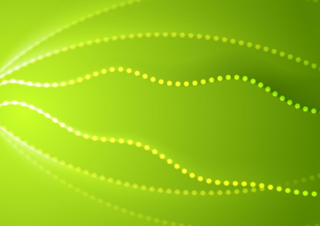 Fondo ondulado verde abstracto brillante