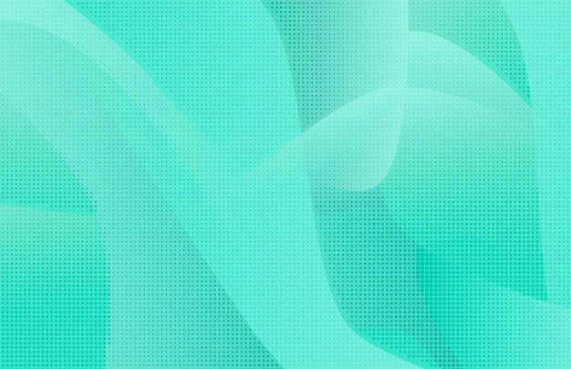 Fondo ondulado verde y azul tierno con semitono punteado Textura de formas de gradiente turquesa moderno para software ui diseño aplicaciones web banner de fondo de pantalla