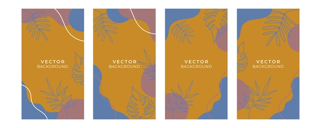 Fondo orgánico con elementos florales y geométricos. Para publicaciones en redes sociales, aplicaciones móviles, diseño de banners y anuncios web o en Internet. Fondos bohemios de moda. Fondo de estilo boho