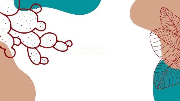 Fondo orgánico con elementos florales y geométricos. Para publicaciones en redes sociales, aplicaciones móviles, diseño de banners y anuncios web o en Internet. Fondos bohemios de moda. Fondo de estilo boho