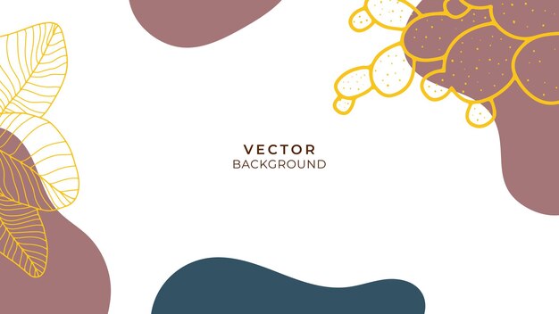 Fondo orgánico con elementos florales y geométricos en tono tierra. Para publicaciones en redes sociales, aplicaciones móviles, diseño de banners y anuncios web o en Internet. Fondo de moda boho
