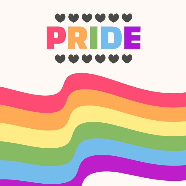 El fondo del orgullo con la bandera del orgullo LGBTQ