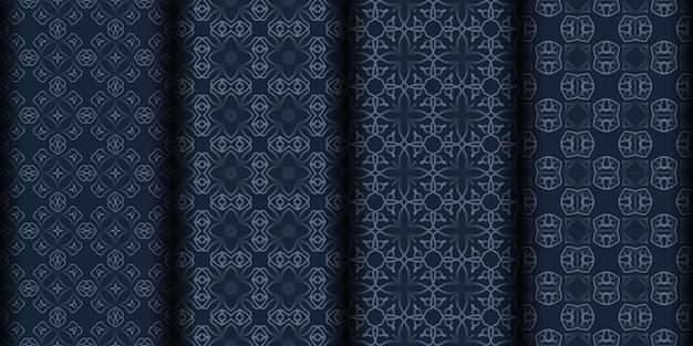 Fondo ornamental abstracto de patrones sin fisuras