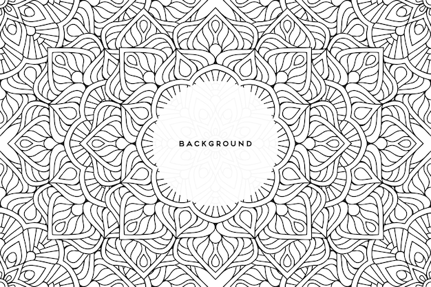 Fondo ornamental con diseño circular geométrico