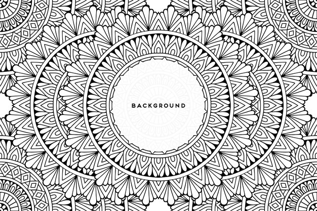 Fondo ornamental con diseño circular geométrico