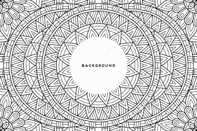 Fondo ornamental con diseño circular geométrico