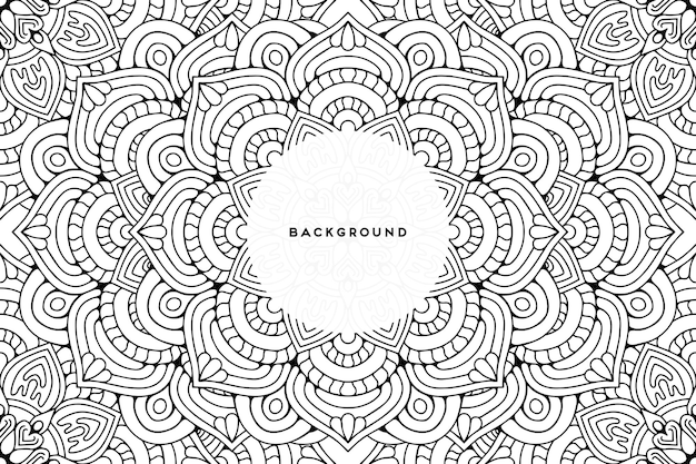 Fondo ornamental con diseño circular geométrico