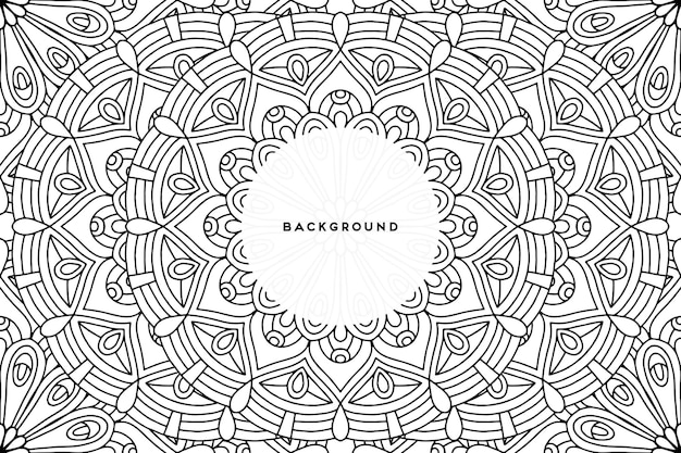 Fondo ornamental con diseño circular geométrico