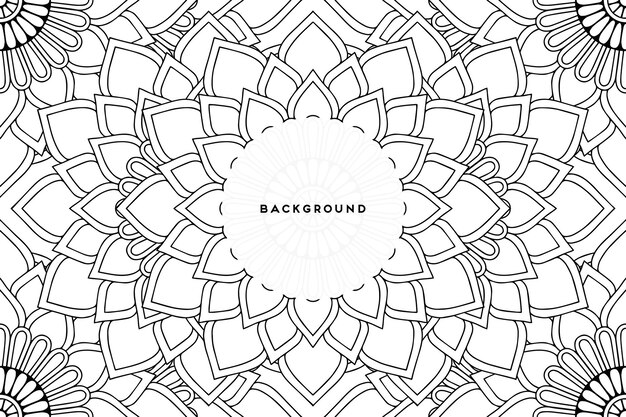 Fondo ornamental con diseño circular geométrico