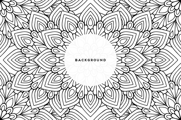 Fondo ornamental con diseño circular geométrico
