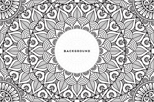 Fondo ornamental con diseño circular geométrico