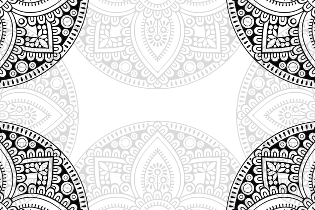 Fondo ornamental floral mandala