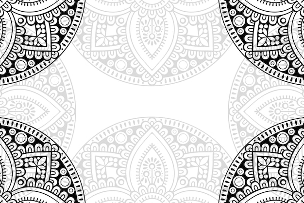 Fondo ornamental floral mandala