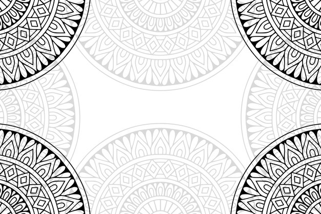 Fondo ornamental floral mandala