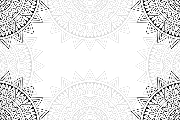 Fondo ornamental floral mandala