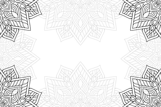 Fondo ornamental floral mandala