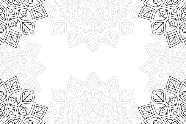 Fondo ornamental floral mandala