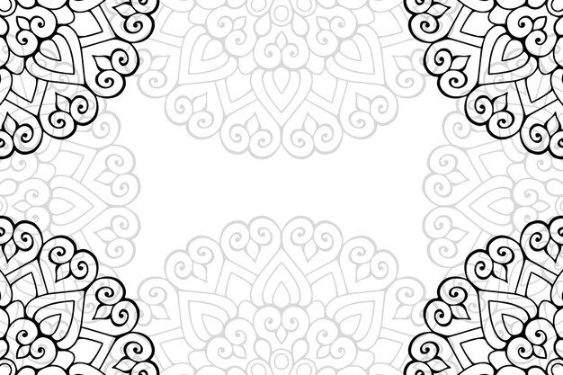 Fondo ornamental floral Mandala