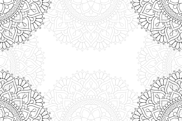 Fondo ornamental floral mandala