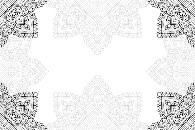 Fondo ornamental floral mandala