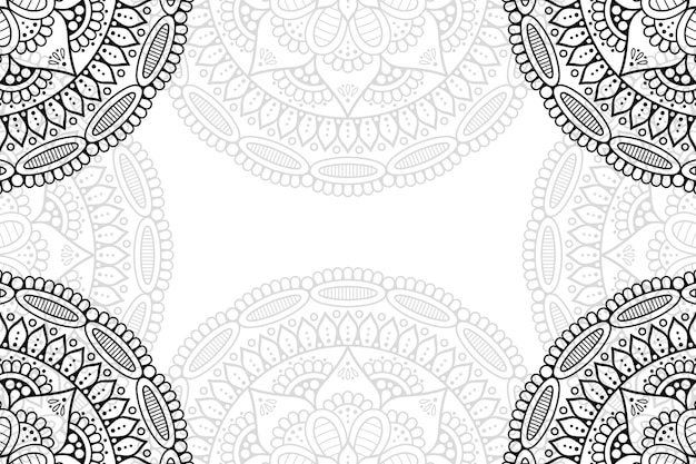 Fondo ornamental floral Mandala