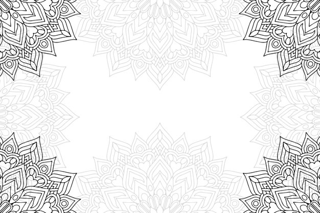 Fondo ornamental floral Mandala