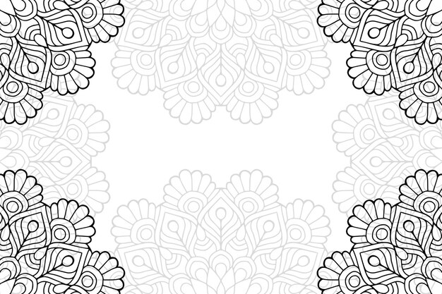 Fondo ornamental floral mandala