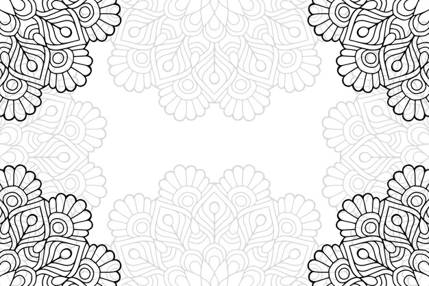 Fondo ornamental floral Mandala