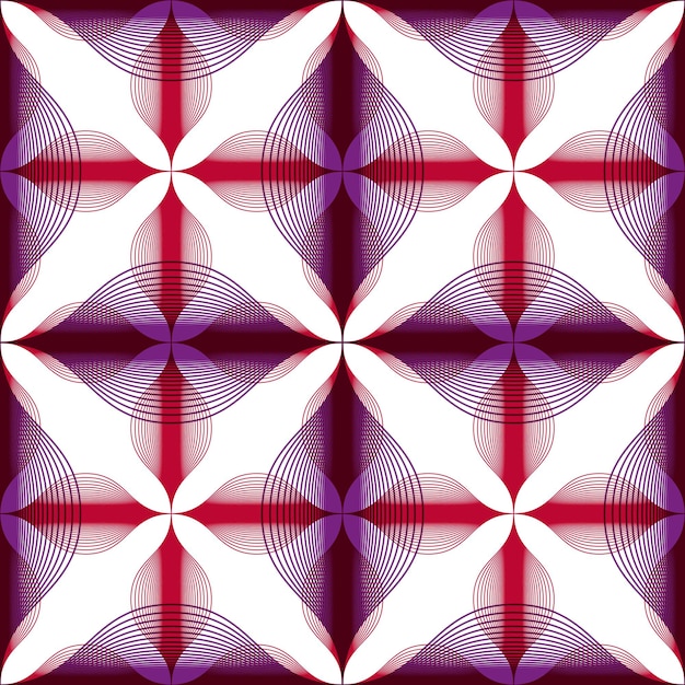 Fondo ornamental geométrico inconsútil vintage abstracto, ilustración vectorial, patrón sin costuras.